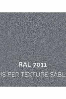 Laquage coffre et coulisses: gris fer RAL 7011 sablé