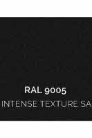 Laquage coffre et coulisses: noir intense RAL 9005 sablé